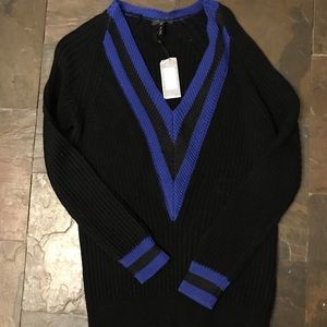 NWT Rag & Bone Talia V Neck Varsity Sweater $395!